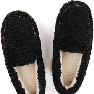 Women's Fuzzy Slippers with Cozy Memory Foam, Indoor or Outdoor House Slippers